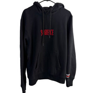 Scarface x Shoe Palace Hoodie Black Mens Large Graphic Double Sided Movie Film